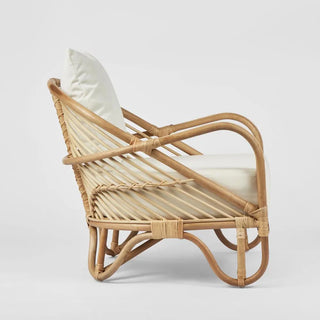 Alexis Armchair Natural/White Fabric - preorder