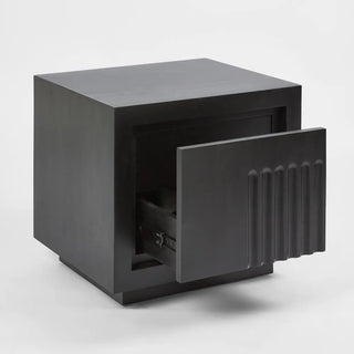 Rock Bedside Black 2 drawer