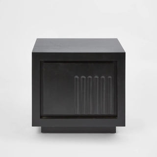 Rock Bedside Black 2 drawer