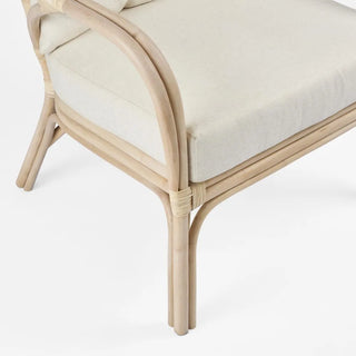 Duke Highback Armchair Natural Whitewash