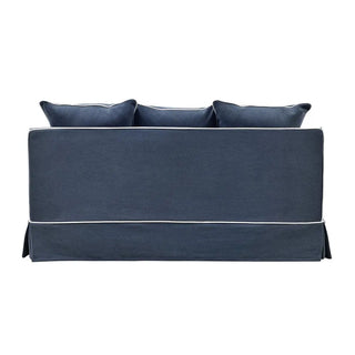 Noosa Hamptons 2 Seat Navy W/White Piping
