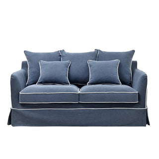 Noosa Hamptons 2 Seat Navy W/White Piping