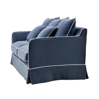 Noosa Hamptons 2 Seat Navy W/White Piping