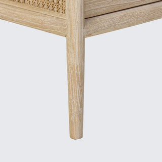 Bayview Bedside 2 Drawer Natural Whitewash
