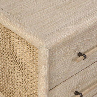 Bayview Bedside 2 Drawer Natural Whitewash