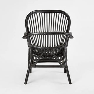 Seville Rattan Armchair Black