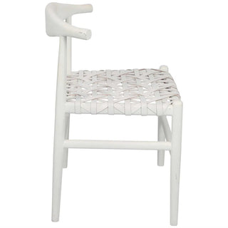 Sorren Dining Chair - White Leather