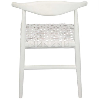 Sorren Dining Chair - White Leather