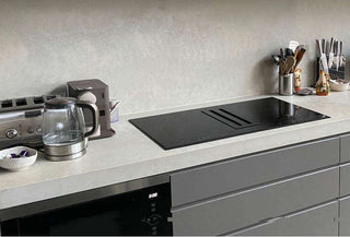 INDUCTION COOKTOP WITH INBUILT DOWN DRAFT RANGEHOOD 90CM