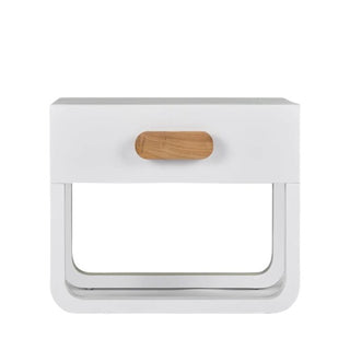 Norma Bedside Table White