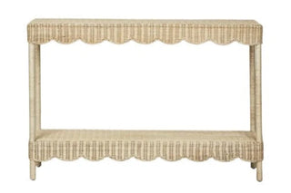 Belle Scalloped Console - Natural