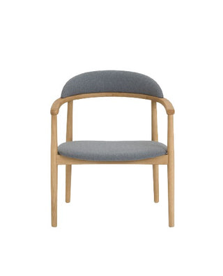 Wyatt Oak Natural Occasional Chair - Grey