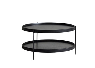 Skyla Oak Coffee Table - Black