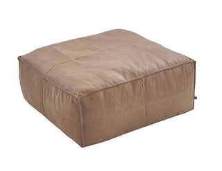 Farnsworth Leather Ottoman Large - Desert