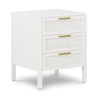Santorini Bedside 3 Drawers White