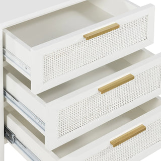 Santorini Bedside 3 Drawers White