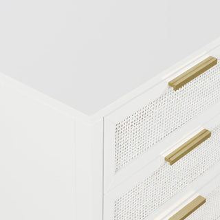 Santorini Bedside 3 Drawers White