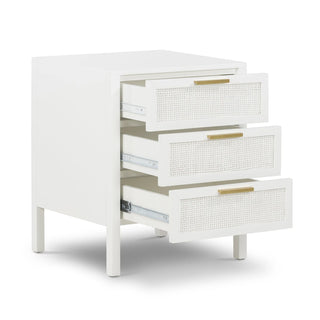 Santorini Bedside 3 Drawers White