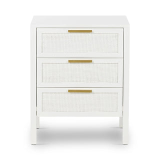 Santorini Bedside 3 Drawers White