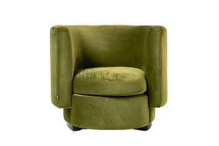 Arena Boucle Occasional Chair - Green Velvet