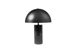 Dome Table Lamp - Black/Black Marble