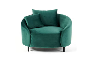 Freya Sofa Chair - Emerald Green Velvet